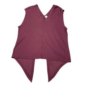 ATHLETA Nayarit Knit Top At Size X-Small‎ Burgundy